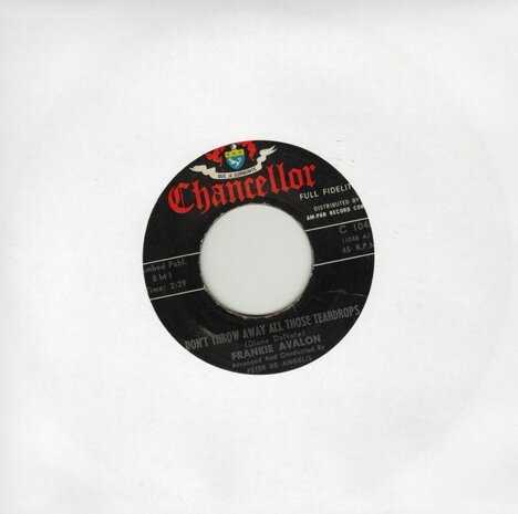 Frankie Avalon - Don't trow away all those teardops + Talk, talk, talk (Vinylsingle)
