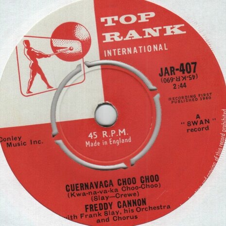 Freddy Cannon - Happy shades of blue + Cuernavaca choo choo (Vinylsingle)