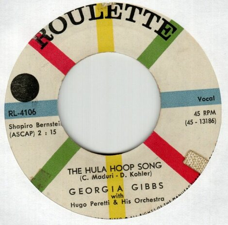 Georgia Gibbs - Hula hoop song + Keep in touch (Vinylsingle)