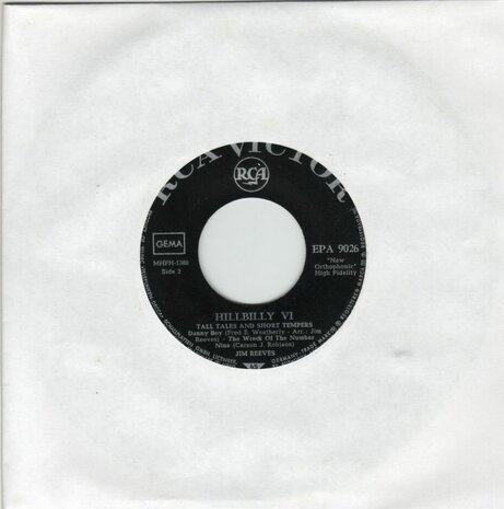 Jim Reeves - Hillbilly VI (EP) (Vinylsingle)