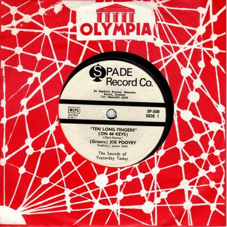 Joe Poovey / Bill Reeder - Ten Long Fingers + Till I Waltz Again With You (Vinylsingle)