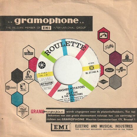 Joey Dee - Mashed patatoes + Honky tonk (Vinylsingle)
