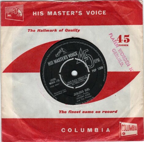 Johnny Kidd - Jealous Girl + Shop Around (Vinylsingle)