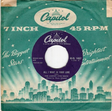 Johnny Otis - All I Want Is Your Love + The Light Still Shines In My Window (Vinylsingle)