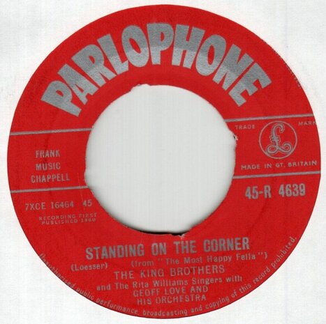King Brothers - Standing On The Corner + The Waiter And The Porter And The Upstairs Maid (Vinylsingle)