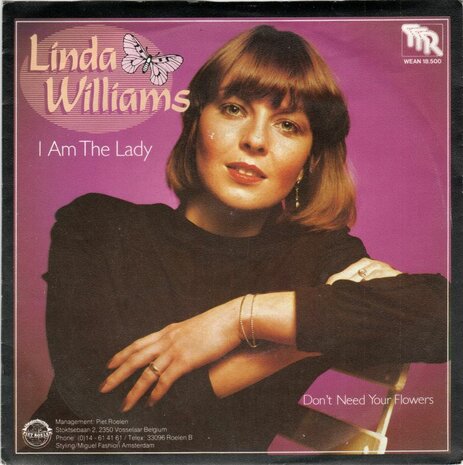 Linda Williams - I Am The Lady + Don't Need Your Flowers (Vinylsingle)