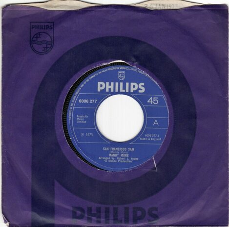 Mandy More - San Fransisco Sam + Coffee cups (Vinylsingle)