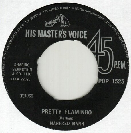 Manfred Mann - Pretty Flamingo + You're standing by (Vinylsingle)