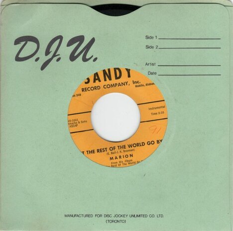 Marion - Let The Rest Of The World Go By	 + Happy Lonesome (Vinylsingle)
