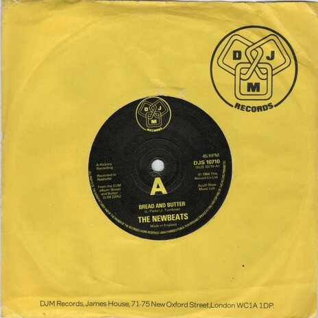 Newbeats - Bread and butter + Everything's alright (Vinylsingle)