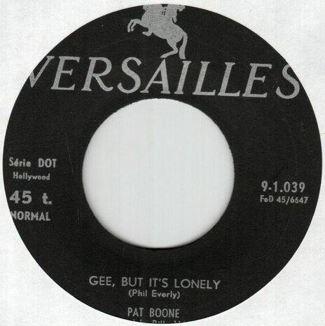 Pat Boone - Gee, But It's Lonely + For My Good Fortune (Vinylsingle)