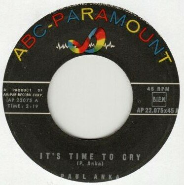 Paul Anka - It's time to cry + Something has changed me (Vinylsingle)