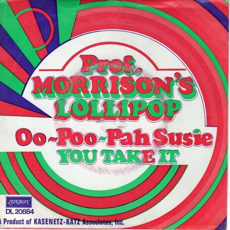 Prof. Morrison's Lollipop - Oo-Poo-Pah Susie + You Take It (Vinylsingle)