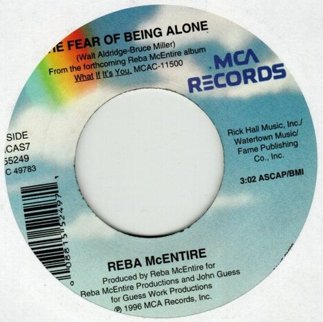 Reba McEntire - The Fear Of Being Alone + Never Had A Reason To (Vinylsingle)