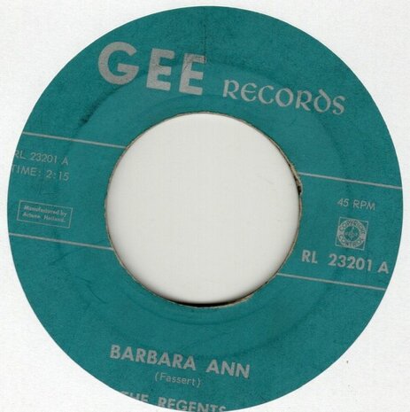 Regents - Barbara Ann + I'm so lonely (Vinylsingle)