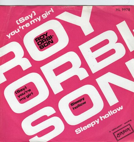 Roy Orbison - You're my girl + Sleepy hollow (Vinylsingle)