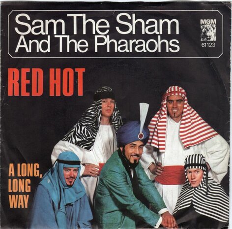 Sam the Sham - Red Hot + A long long way (Vinylsingle)