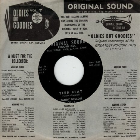 Sandy Nelson - Teen beat + Big jump (Vinylsingle)