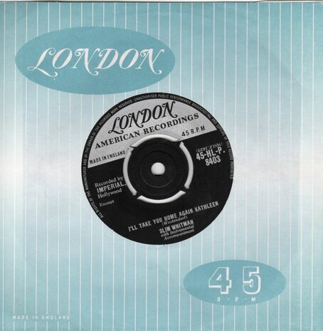 Slim Whitman - I'll Take You Home Again Kathleen + Careless Love (Vinylsingle)