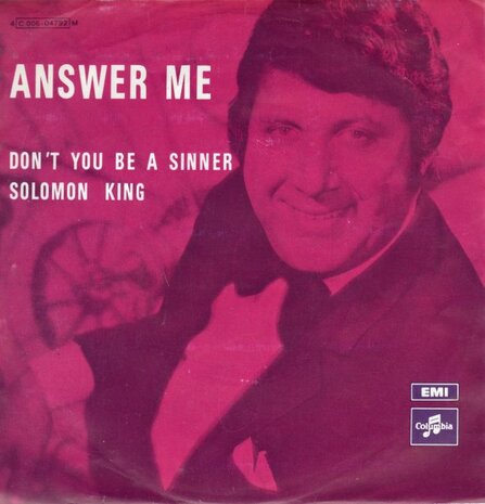 Solomon King - Answer me + Don't you be a sinner (Vinylsingle)