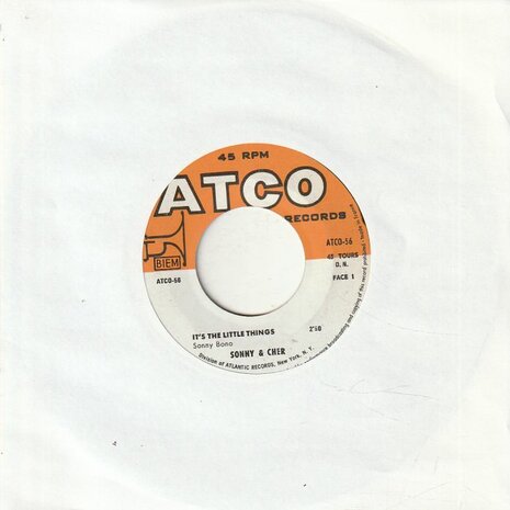 Sonny & Cher - It's The Little Things + Don't Talk To Strangers (Vinylsingle)