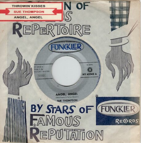 Sue Thompson - Throwin' Kisses + Angel, Angel (Vinylsingle)