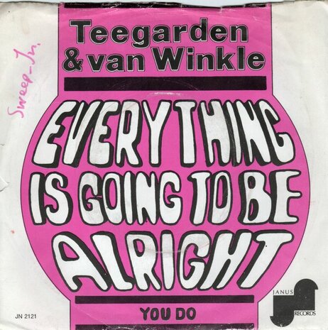Teegarden & Van Winkle - Everything Is Going To Be Alright + You Do (Vinylsingle)
