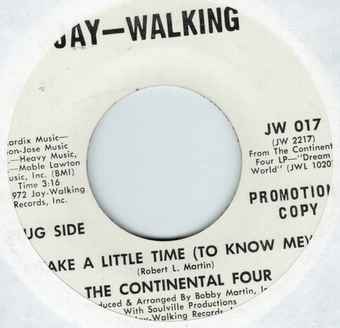 The Continental Four - Take A Little Time - Escape From Planet Earth (Vinylsingle)