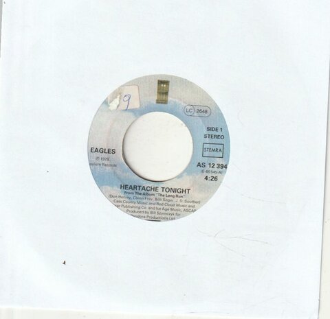 The Eagles - Heartache tonight + Teenage Jail (Vinylsingle)
