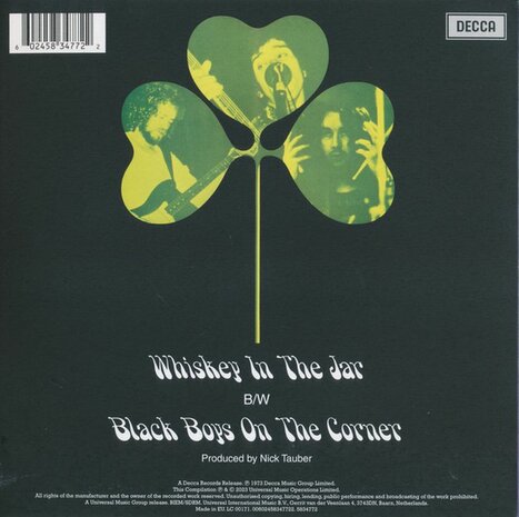 Thin Lizzy - Whiskey In he Jar + Black Boys On The Corner (Vinylsingle)