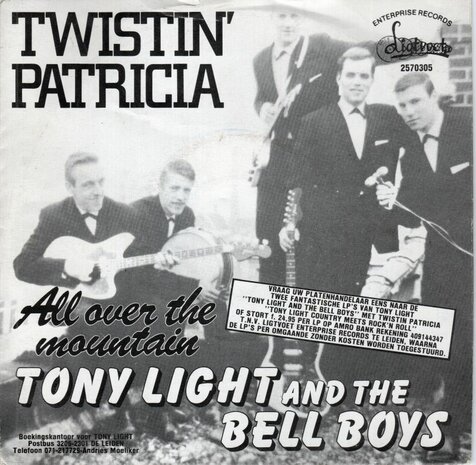 Tony Light & Bell Boys - Twistin' Patricia + All over the mountain (Vinylsingle)