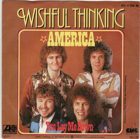 Wishful Thinking - America + You Lay Me Down (Vinylsingle)