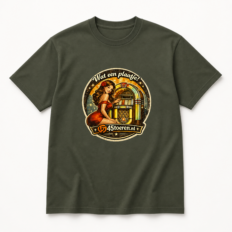 T-Shirt Groen maat XL "Wat een plaatje"