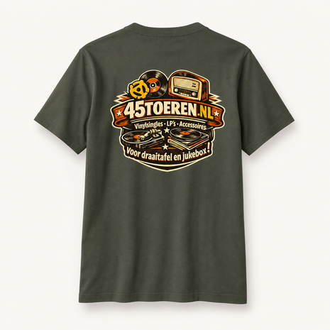 T-Shirt Groen maat XL "Met Jou wil ik wel een plaatje draaien"