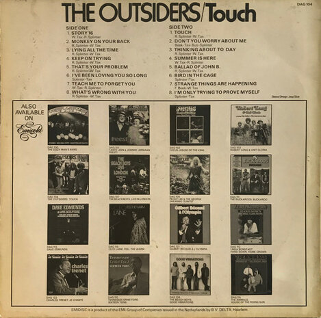 The Outsiders - Touch (Vinyl LP)