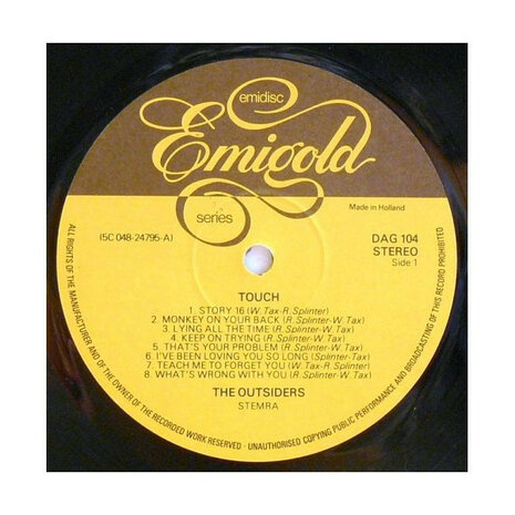 The Outsiders - Touch (Vinyl LP)