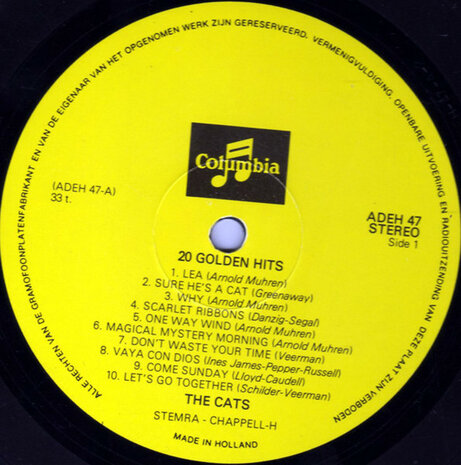 The Cats - 20 Golden Hits (Vinyl LP)