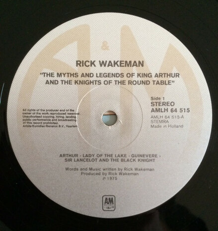 Rick Wakeman - The Myths And Legends Of King Arthur And The Knights Of The Round Table (Vinyl LP)