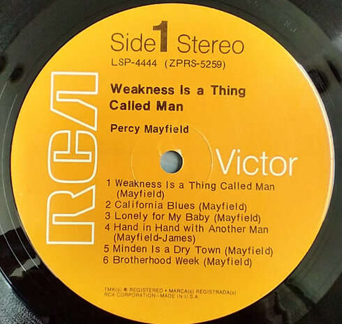 Percy Mayfield - Weakness Is A Thing Called Man (Vinyl LP)