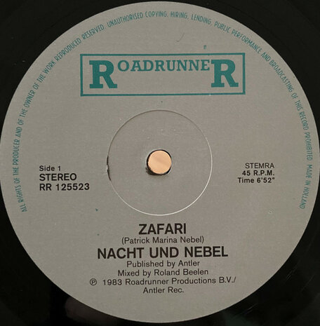 Nacht Und Nebel - Zafari (Vinyl LP)