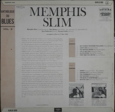 Memphis Slim - Anthologie Du Blues Vol. 3 (Vinyl LP)