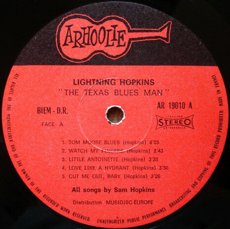 Lightnin' Hopkins - The Texas Blues Man (Vinyl LP)