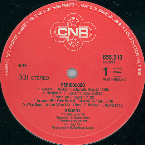 Kadanz - Pericoloso (Vinyl LP)