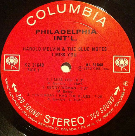 Harold Melvin And The Blue Notes - I Miss You (Vinyl LP)