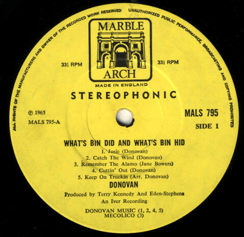 Donovan - What's Bin Did And What's Bin Hid (Vinyl LP)