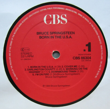 Bruce Springsteen - Born In The USA (Vinyl LP)