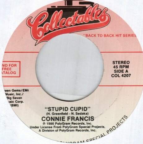 Conny Francis - Stupid cupid + My happiness (Vinylsingle)