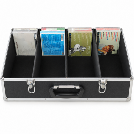 CD Flightcase with removable lid (144 CD)