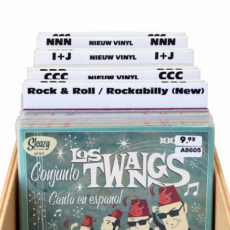 Vinylsingle Dividers White - 25 pieces