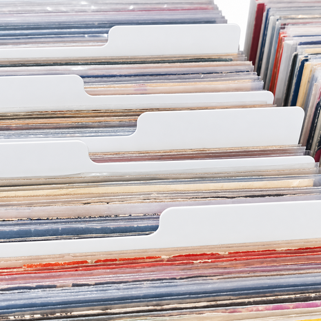 Vinylsingle Dividers White - 20 pieces